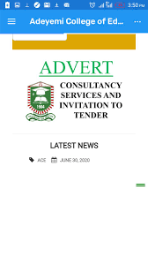 Basically, adeyemi college of education (aceondo) does its admission screening in two phases. Adeyemi College Of Education Pour Android Telechargez L Apk