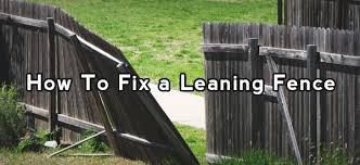 How To Fix A Leaning Fence Wooden Fence Wooden Fence Posts Fence Gate