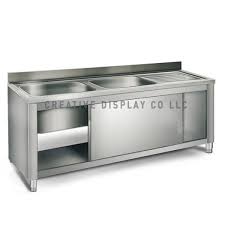 Double Bowl Sink With Cabinet Double Bowl Sink Sink Cabinet Commercial Kitchen Equipment