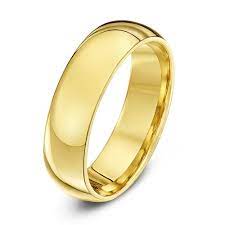 Men S 18ct Yellow Gold 6mm Court Shape Wedding Ring 10 Grams Platinum Wedding Rings Wedding Ring Shapes Wedding Ring Sizes