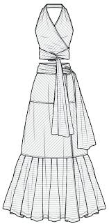 Flat sketch mode design is a rough, lightweight picture or painting, solely outline or unfinished. Dress Fashion Flat Sketch Template Fashion Sketches Dresses Fashion Illustration Sketches Dresses Dress Design Sketches