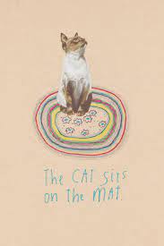 Items Similar To A5 Collage Print The Cat Sits On The Mat On Etsy Cats Illustration Cat Drawing Cat Artwork
