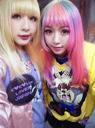 Kawaii Cute Japan Japanese Dyed Hair Blonde Pink Teal Aqua Pastel Fashion Harajuku Kawaii Wigs Pastel Fashion Dyed Hair Inspiration