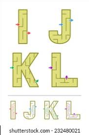 Have fun learning the animal names and practicing writing the names in the space provided. Easy Alphabet Maze Games Kids Letters Stock Vektorgrafik Lizenzfrei 232480018 Shutterstock