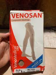 Buy Venosan Compression Stockings Mid Thigh Large 20 30mmhg Closed Toe Beige New Online In Mauritius 293197785757