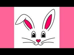 In this video i show you how to sculpt a sock bunny face. How To Draw Easter Bunny Face Super Easy Youtube Easy Bunny Drawing Bunny Face Bunny Drawing
