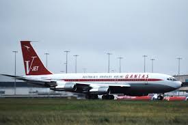 John Travolta S Boeing 707 138b Jet Airplane In Melbourne Airport Codes Mel Ymml The Aircraft Registration Is Helicopter Cockpit Boeing Aircraft Boeing 707