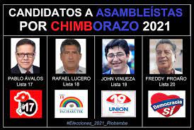 ¿quiénes encabezan las listas de candidatos a la asamblea nacional para las elecciones del 2021? Los Candidatos A Elecciones 2021 Chimborazo Facebook