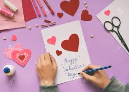 Making Of Handmade Valentine Greeting Card From Felt Children S Stock Photo Picture And Royalty Free Image Image 116207194 Perfect for shirts, mugs, cards and more.