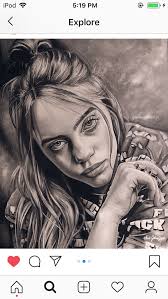 Billie Eilish Cartoon Drawing Black And White Pin By Hope Bierman On Billie Eyelash Billie Billie Eilish Drawings