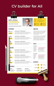 This cover letter template word doc leads with a dark, sharp header, with hex icons for important contact info. Resume Template Resume Builder Cover Letter Fur Android Apk Herunterladen