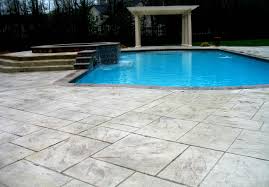 Stamped Concrete Pool Decks By Concrete Decks Pool Stamped In 2020 Concrete Pool Pool Decks Pool