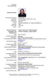 A cv, short form of curriculum vitae, is similar to a resume. Europass Cv Template English Word