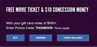 4 free movie rentals with gift card your purchase over $75. Expired Fandango Buy 100 Gift Card Get Free Movie Ticket 10 Concession Money With Promo Code Thanks19 Gc Galore