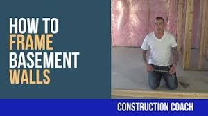 If you want to learn how to frame out basement walls the right way, use a chalk board as a guide. How To Frame Basement Walls Diy Youtube