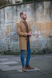 Oversized camel coat and red sweater. Noose And Monkey Camel Coat With Women S Skinny Jeans Outfit Your Average Guy