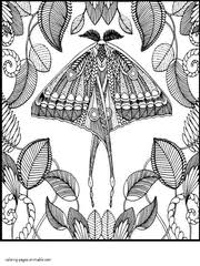 Children can make a banner of their name or a butterfly sign for their bedroom door. 30 Butterfly Coloring Pages For Adults New