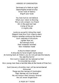 My Poem Heroes Of Cardington Poems Art Hero