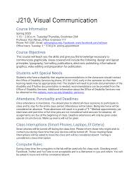 J210, Visual Communication