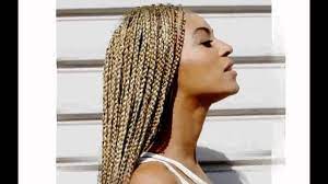 A stunning braided updo that is created with this ice blonde hair. Long Blonde Hair Braids Youtube