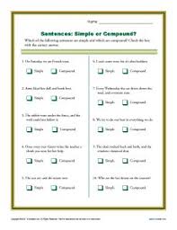 Simple Or Compound Sentence Worksheets 1st Through 3rd Grade Simple And Compound Sentences Compound Sentences Complex Sentences