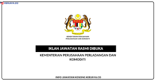 Badan pengawas perdagangan berjangka komoditi. Jawatan Kosong Terkini Kementerian Perusahaan Perladangan Dan Komoditi Pegawai Tadbir Pen Pegawai Tadbir Pen Peg Teknologi Maklumat Pereka Grafik Kerja Kosong Kerajaan Swasta