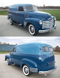 Advance Design Era Chevy Panel Truck Panel Truck 1950s Chevy Truck Old Pickup Trucks