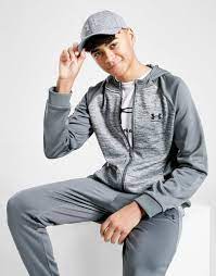 Under armour mens hoodie full zip up jacket sweatshirt cotton hoody hooded top. Under Armour Ua Armour Fleece Full Zip Hoodie Kinder Grau Jd Sports