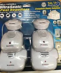 Bell + howell ultrasonic electromagnetic pest repeller with ac outlet and switch. Bell Howell Multi Ultrasonic Pest Repeller Complete Home Kit For Sale