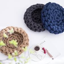 Loop the tails through the corners and then tighten them to form a basket. Luxury Crochet Super Chunky Pet Product Arm Knitting Cotton Tube For Soft Cat Bed Buy Chunky Cat Bed Tube Yarn Cat Bed Knit Cat Cave Bed Product On Alibaba Com