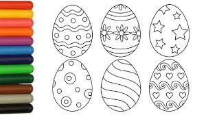 Coloring Pages Easter Eggs Coloring Video For Kids Youtube