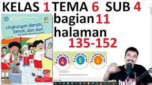 Berikut ini adalah contoh soal uts/pts tema 1 untuk kelas 6 semester 1 terbaru kurikulum 2013 revisi 2018. Tema 6 Kelas 1 Subtema 4 Halaman 135 152 Lingkungan Bersih Sehat Dan Asri Bagian 11 Rev 2017 Youtube
