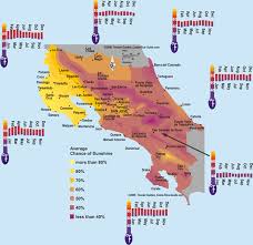Sunshine Hours And Temperatures Map For Every Region Of