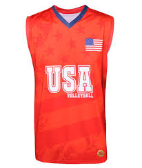 Brasil fecha o terceiro set. Camisa De Volei Estados Unidos 2018 19 Vermelha S NÂº Masculina