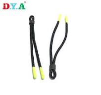Custom Design 6mm Polyester Round Cord with Dipping Silicone Ends Drawcord  for Hoodie