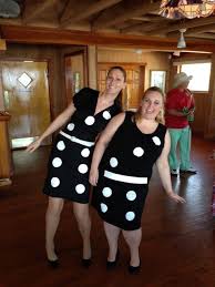 The Domino Effect Jane Larsen Left And Koleen Hawkins Right Win The Costume Contest At The Sebastian Exchang Costume Contest Costumes Halloween Costumes