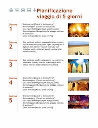 Pianificazione Viaggio Di 5 Giorni