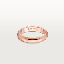 Prix d'une bague solidaire 1895 or rose cartier : Alliance Cartier Homme 1895