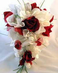Artificial wedding flowers we purchase in large volume to pass the savings on to you. Pin By Alena X On My Dream Wedding Red Rose Wedding Magnolia Wedding Flowers Blue Themed Wedding