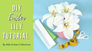 Grab a few different colors of crepe paper and twist them diy tissue paper flowers by hallstrom home. How To Make Paper Easter Lily Flowers Crepe Paper Flowers With Cricut Youtube