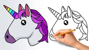 How to draw a unicorn emoji | down to draw. How To Draw A Unicorn Emoji Step By Step Youtube