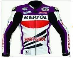 Multi Color Honda Repsol Motorcycle Leather Jacket Biker Racing Hump Safety Pads Lead Style Leather Motorcycle Jacket Leather Jacket Jacket Tops
