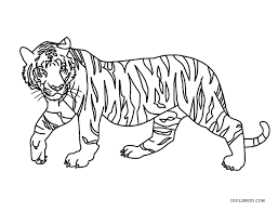 Tiger printable coloring pages are a fun way for kids of all ages to develop creativity, focus, motor skills and color recognition. Free Printable Tiger Coloring Pages For Kids