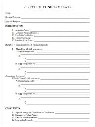 Outline Template Speech Outline Essay Outline Template Speech Topics