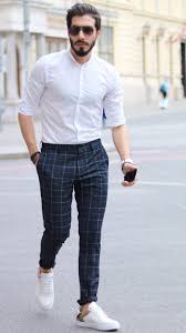 Blue stripe shirt with navy slim chinos for men formal in 2019. Men S Lifestyle Men Fashion Menswear Dapper Biggest Lifestyle Trends Formal Men Outfit Mens Fashion Classy Formal Mens Fashion