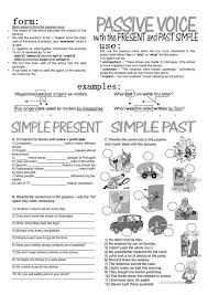 Passive Voice With Simple Present And Past English Esl Worksheets In 2020 Active And Passive Voice Sentence Examples The Voice