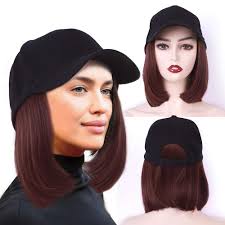 Hot promotions in black hair hat on aliexpress: Amazon Com Baochen Hat Wig Baseball Hat With Hair Attached For Women Extensions Synthetic Short Bob Hairstyles Hat Easy To Use Adjustable Black Baseball Hat No Bangs Beauty