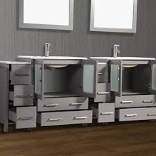 Shop allmodern for modern and contemporary 60 inch double bathroom vanities to match your style and budget. 96 W Double Sink Bathroom Vanity Set With Ceramic Vanity Top And Vanity Mirrors By Vanity Art Kitchensource Com