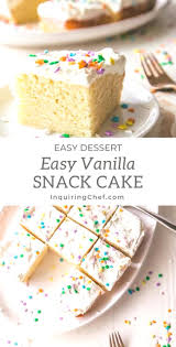 Made In An 8x8 Pan Light And Fluffy Vanilla Celebration Cake Is Great For A Small Celebration Or Just A W In 2020 8x8 Cake Recipe Easy Vanilla Cake Vanilla Cake Recipe