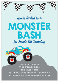 We did not find results for: Monster Truck Bash Children S Birthday Invitations By Basic Invite
